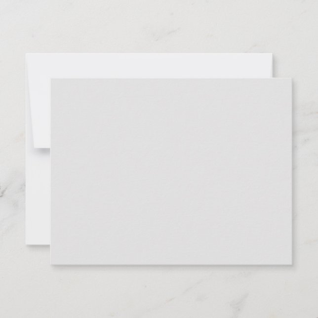 New personalise Text Logo Flat Note Card (Front)