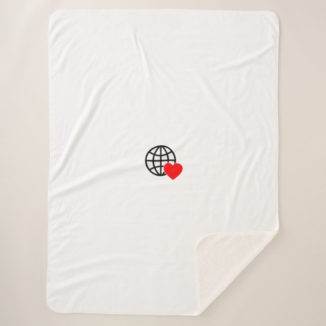 New personalise Text Logo Fleece Blanket (Front)