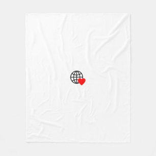 New personalise Text Logo Fleece Blanket