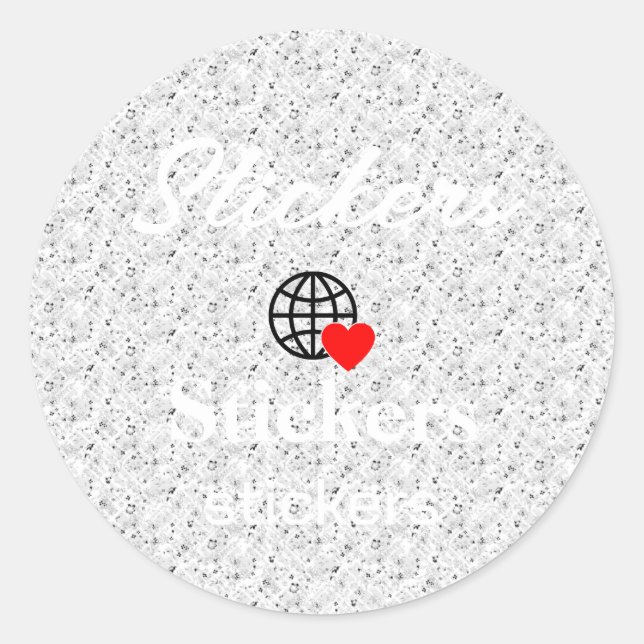 New personalise Text Logo Stickers (Front)