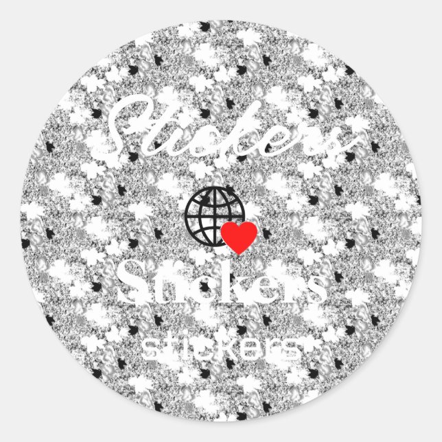 New personalise Text Logo Stickers (Front)