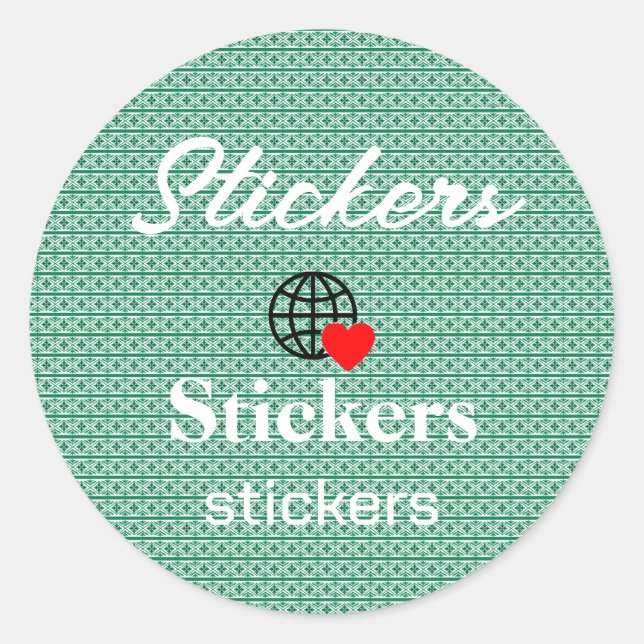 New personalise Text Logo Stickers (Front)