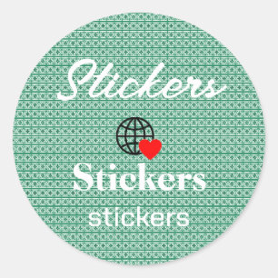 New personalise Text Logo Stickers