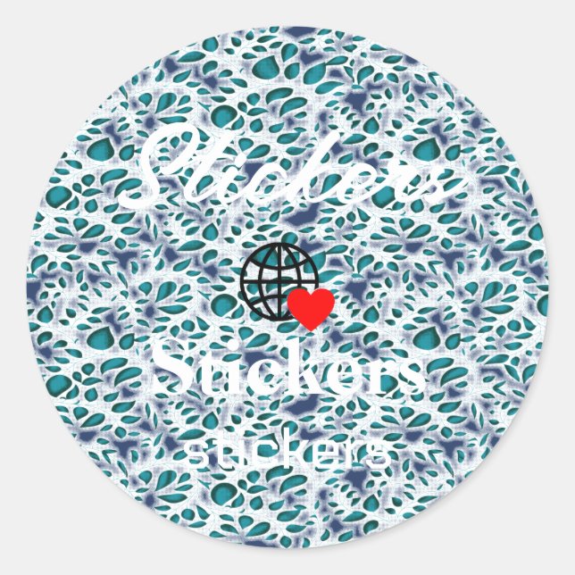 New personalise Text Logo Stickers (Front)