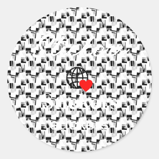 New personalise Text Logo Stickers (Front)