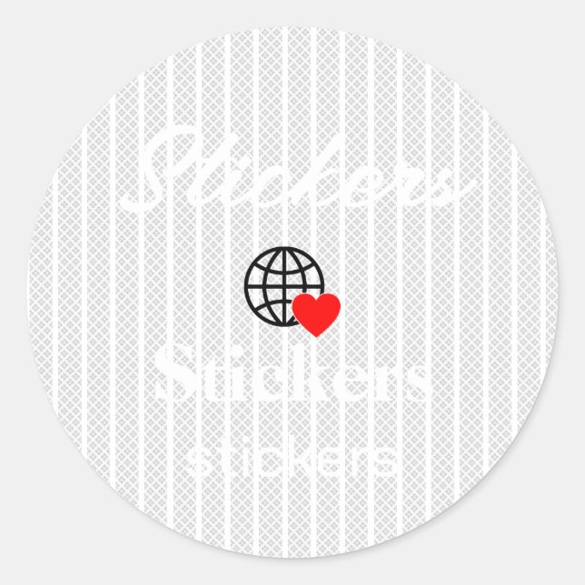 New personalise Text Logo Stickers (Front)