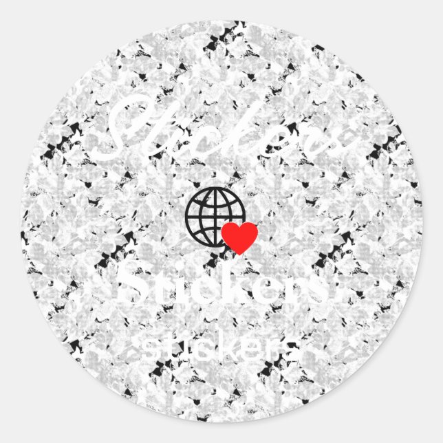 New personalise Text Logo Stickers (Front)