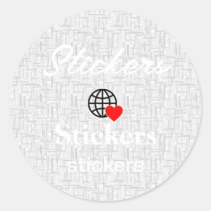New personalise Text Logo Stickers