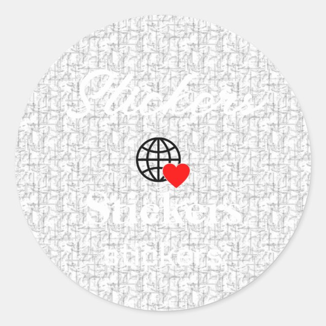 New personalise Text Logo Stickers (Front)