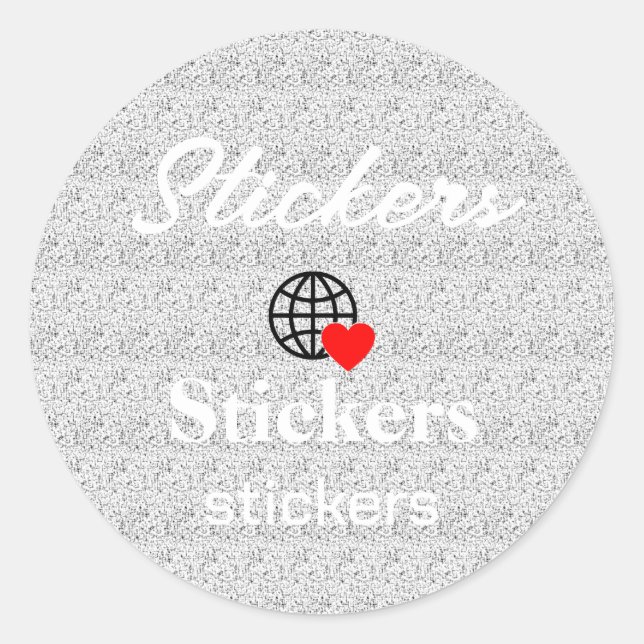 New personalise Text Logo Stickers (Front)