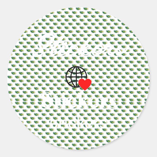 New personalise Text Logo Stickers (Front)