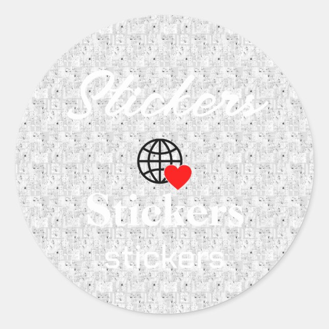 New personalise Text Logo Stickers (Front)