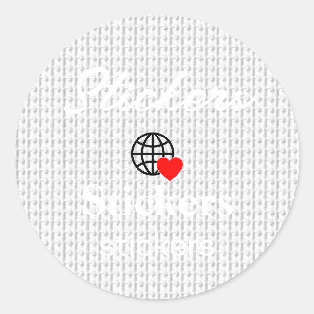 New personalise Text Logo Stickers (Front)