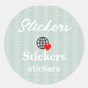 New personalise Text Logo Stickers