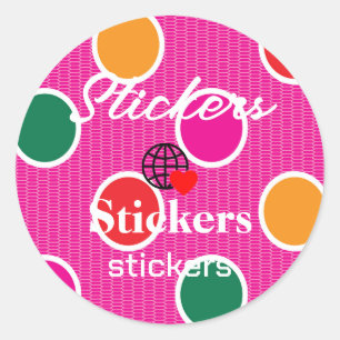 New personalise Text Logo Stickers