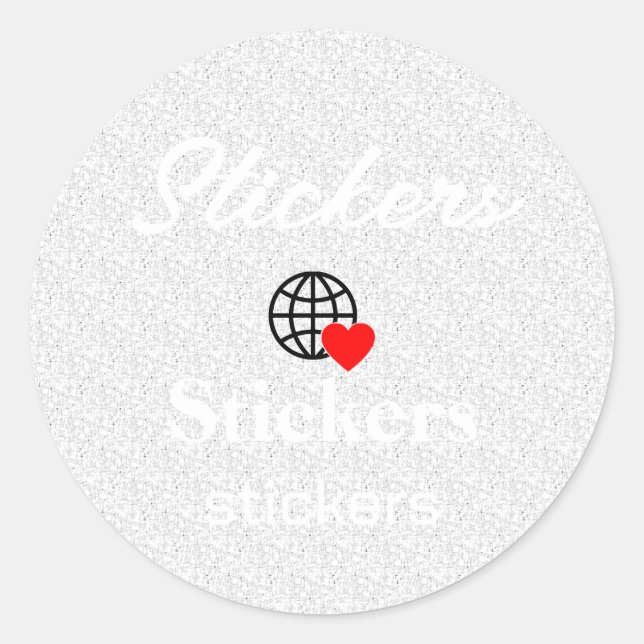 New personalise Text Logo Stickers (Front)