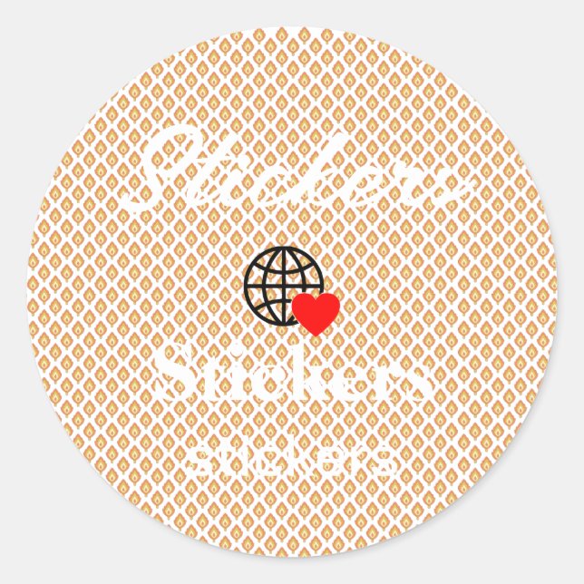 New personalise Text Logo Stickers (Front)