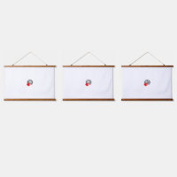 New personalise Text Logo Wood Topped Wall Tapestr