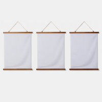 New personalise Text Logo Wood Topped Wall Tapestr