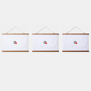 New personalise Text Logo Wood Topped Wall Tapestr Hanging Tapestry