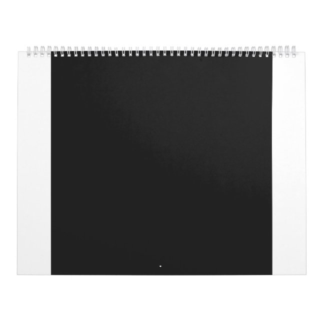 New Personalised a black and white photo of a cloc Calendar (Cover)