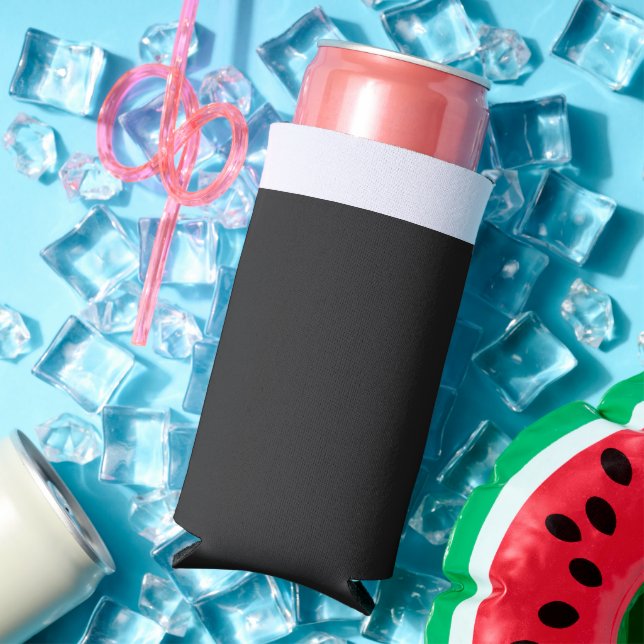 New Personalised a black and white photo of a cloc Seltzer Can Cooler (In Situ Summer)