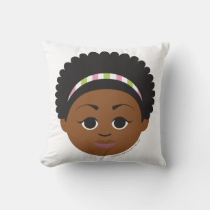 NEW! Personalised Pink & Green Birth Announcement Cushion