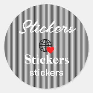 New personalize Text Logo Stickers
