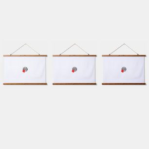 New personalize Text Logo Wood Topped Wall Tapestr Hanging Tapestry