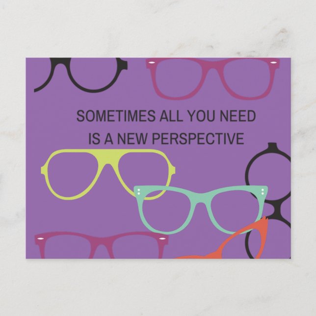 New Perspective Motivational Post Cards (Front)