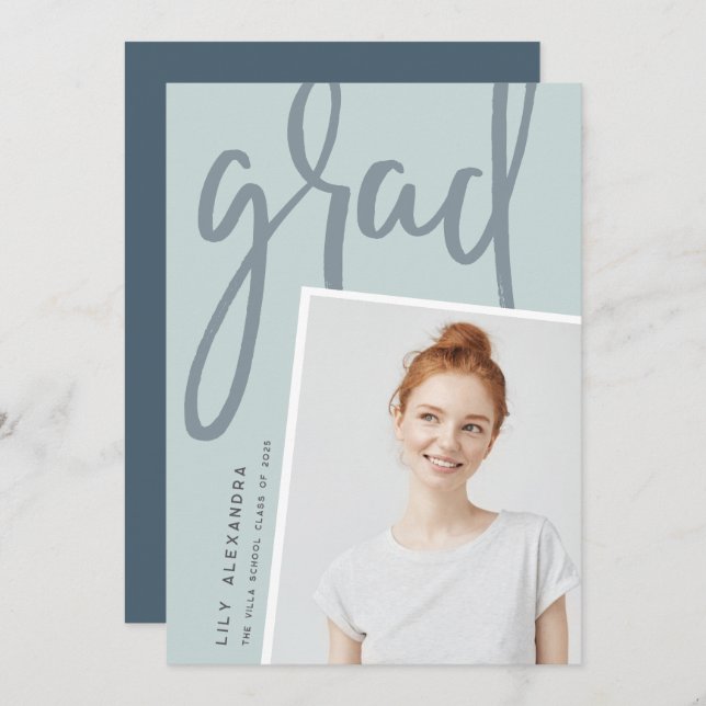 New Perspective | Photo Graduation Announcement (Front/Back)