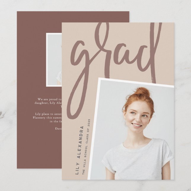 New Perspective | Photo Graduation Announcement (Front/Back)