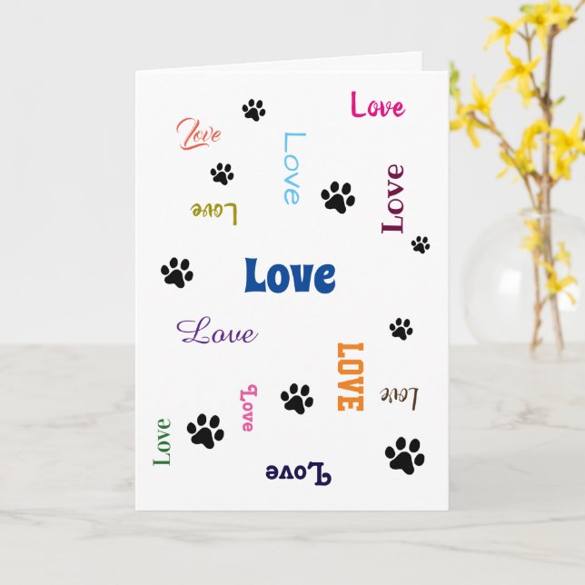 New Pet Card (Yellow Flower)