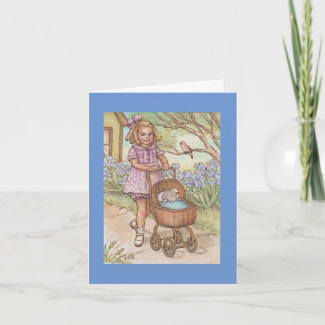 new pet cat kitten congratulations card (Front)