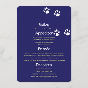 New Pet Menu Template