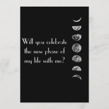 New phases of life celebration card.