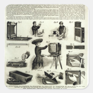 New photographic apparatus square sticker