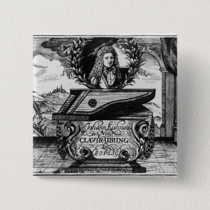 New Piano Practise, 1689 15 Cm Square Badge