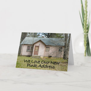 New Pink Address - Funny Change of Address Card