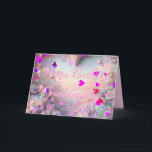 New Pink Heart Stars Granddaughter Birthday Card<br><div class="desc">The New Pink Heart Stars Granddaughter Birthday Card features pink stars and hearts with an easily editable message for you to easily customise for your granddaughter's birthday card.</div>