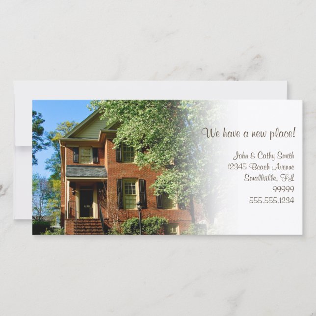 New place! Change of Address Custom Photo Cards (Front)