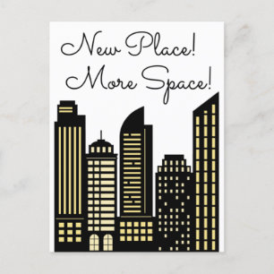 New Place More Space New Apartment Announcement Postcard