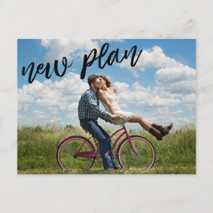 New Plan custom photo wedding Postcard