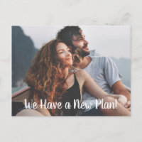 New Plan Revised Wedding Postponement with Photo