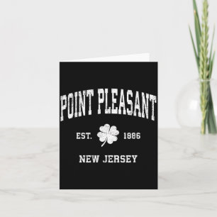 New Point Pleasant Jersey Vintage Shamrock Card