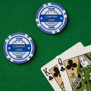 NEW! Poker Chips - Blue - Custom