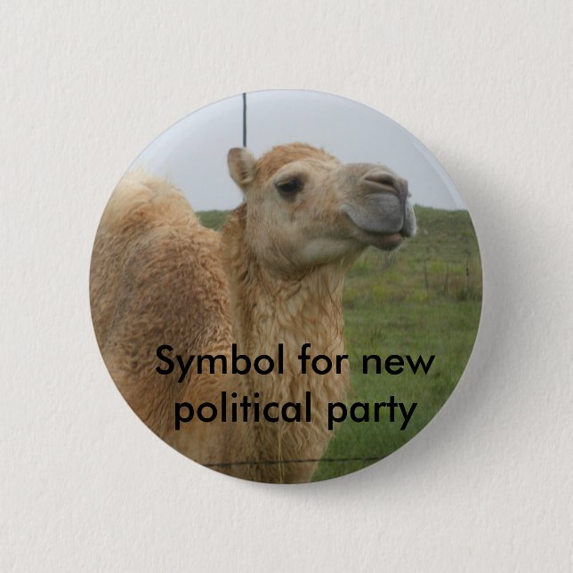 New Political Party 6 Cm Round Badge (Front)