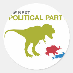 New Political Party Classic Round Sticker