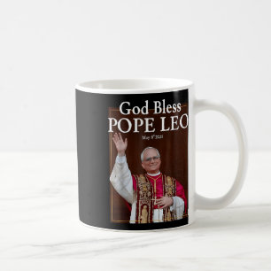 New Pope 2025 God Bless Pope Leo May 8th 2025 New  Coffee Mug