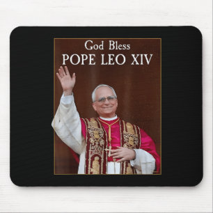 New Pope 2025 God Bless Pope Leo Xiv Mouse Mat